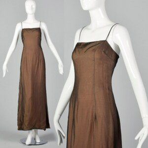 Vintage 90s Mignon Sheer Maxi Dress